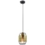 Lampa wisząca metalowa czarno-złota 15cm 9317/1 BL TR z serii CENTO - Lampy Elem